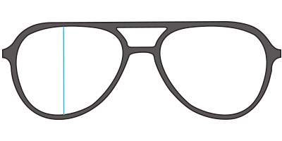 Eyewear frame's lens height size