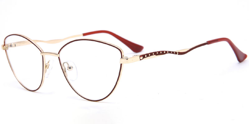 Asheboro - Women's Thin Metal Optical Frame Factory Direct Stock