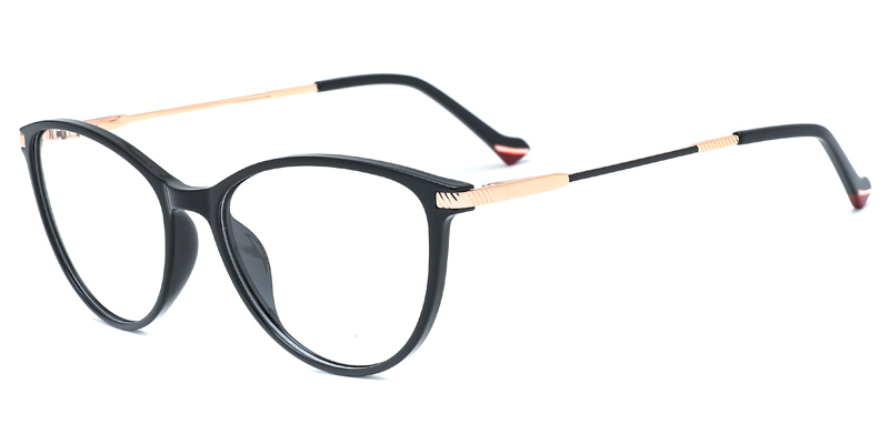 Azalea Womens Oval TR90 Metal Hybrid Eyeglasses, Balance Facial Contours