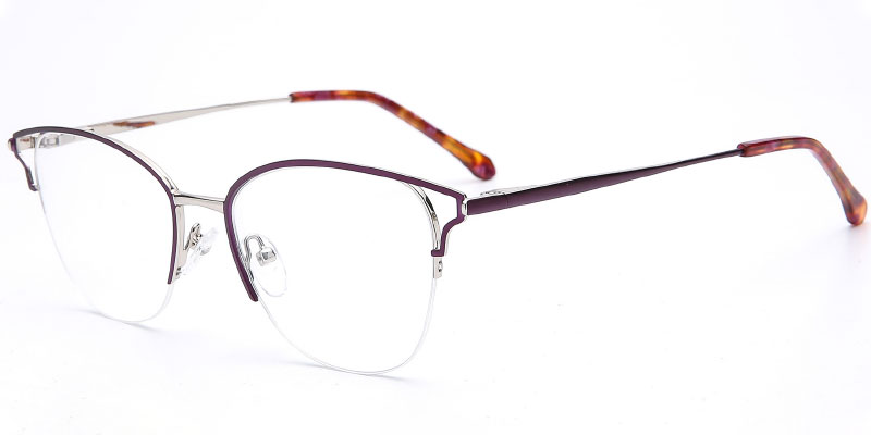 Bayonne - 54mm Semi Rim Women's Metal Optical Frame