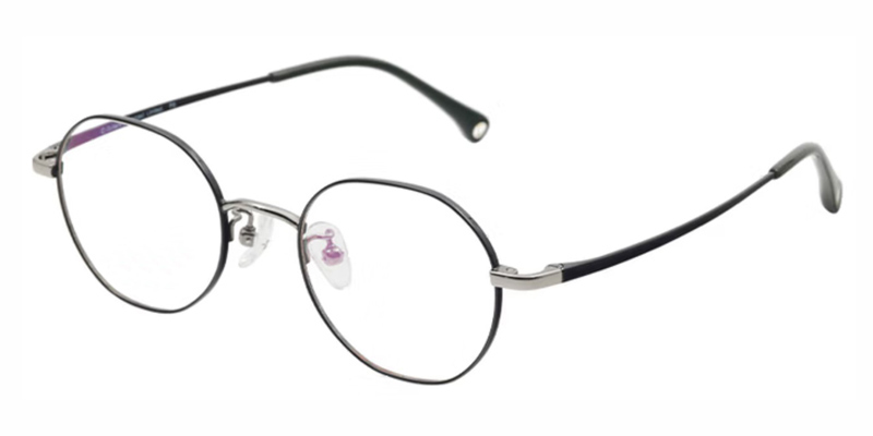 Bear Cub Titanium Alloy Round optical frame,Super light, Zero pressure 