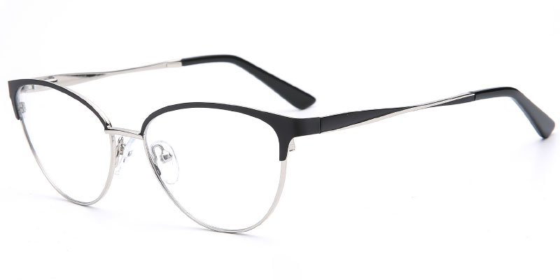 Boonville - Hand Crafted 54mm Stainless Steel Eyeglasses Frame for Women