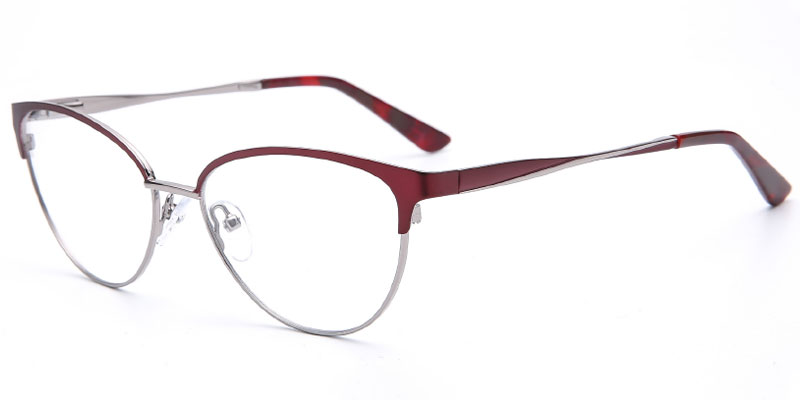 Boonville - Hand Crafted 54mm Stainless Steel Eyeglasses Frame for Women