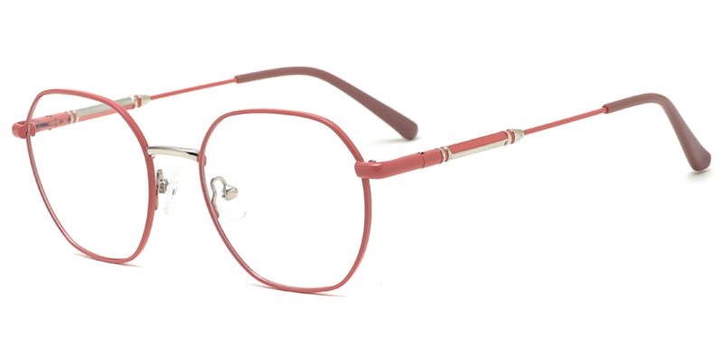 Camellia Women Round Metal Eyeglasses, Summer Colorful Dot Paint Series