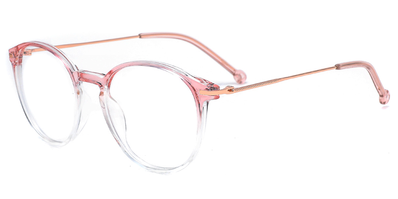 Chrysanthemum Women TR90 Metal Round Optical Frame,Laser Engraving, Premium Texture