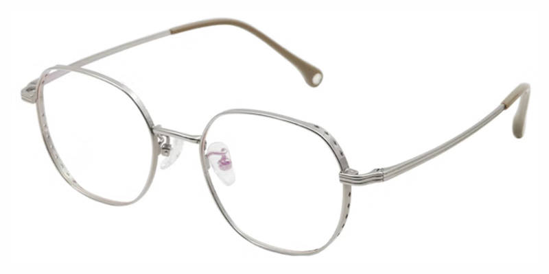 Cookie Crunch TItanium Aolly High Student Essential Eyeglasses,Skin Friendly Comfort 
