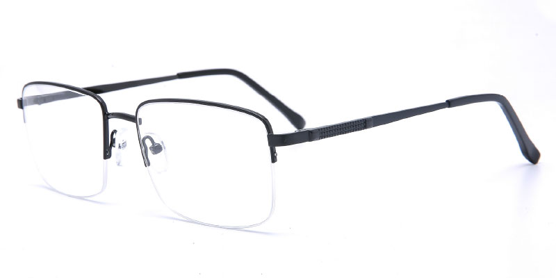Corinth Mens 56mm Semi Rim Metal Frame | Eyeglasses OEM/ODM