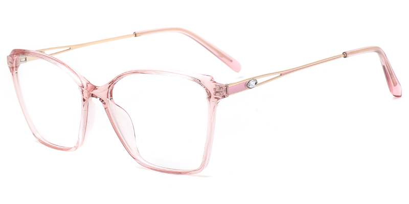 Daffodil Ladies Rectangle TR90 Metal Hybrid Eyewear,  Metal Crystal Hollow