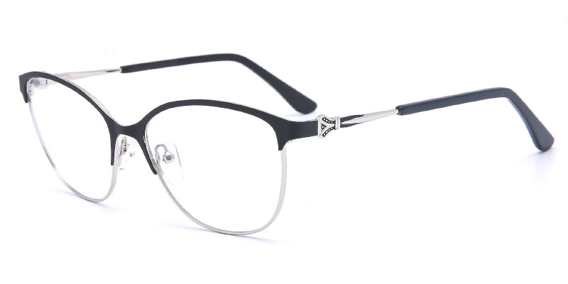 Delaware Womens Oval Stainless Steel Optical Frame Factory Direct Wholesale, 53mm