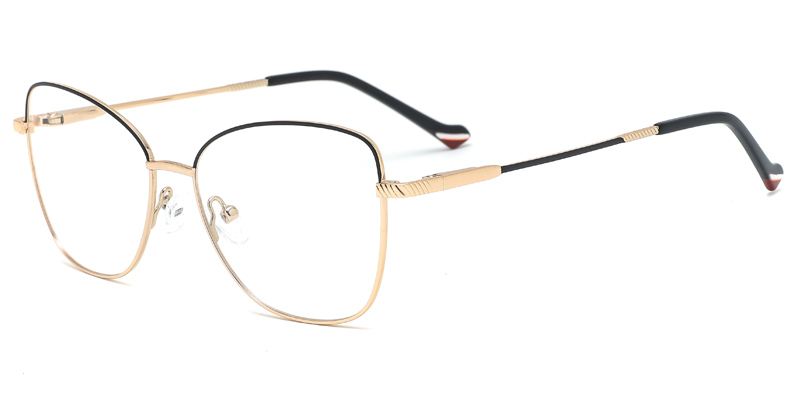 Dianthus Ladies Butterfly Metal Eyewear, Nose Pads Adjustable, Fit Skin Better