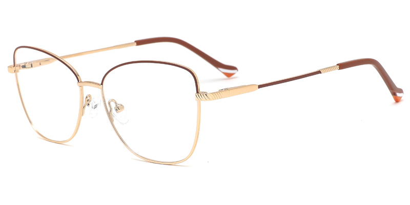 Dianthus Ladies Butterfly Metal Eyewear, Nose Pads Adjustable, Fit Skin Better