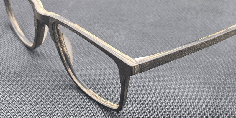 53mm Square Bio Acetate Optical Frame for Men