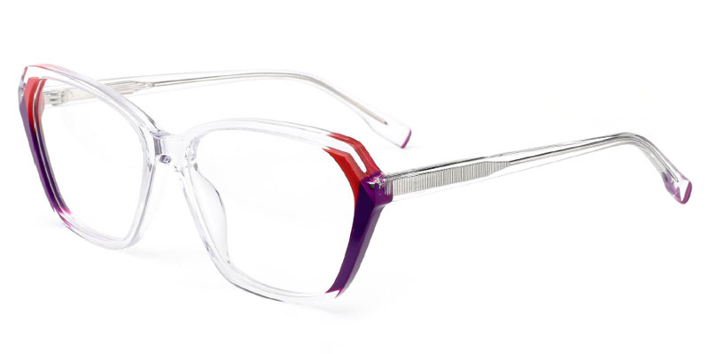 Elizabeth - Women's Oversized Vinyl 56mm Lamination Optical Frame Factory Direct Supply