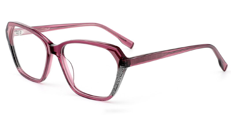 Elizabeth - Women's Oversized Vinyl 56mm Lamination Optical Frame Factory Direct Supply