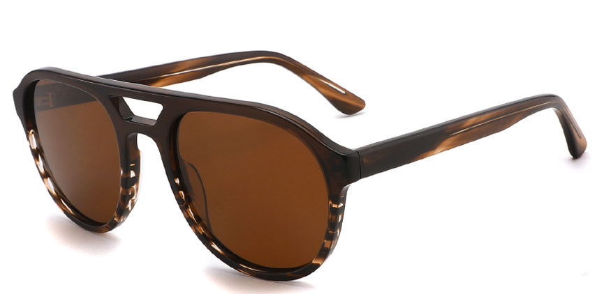 Eveleth Rounded Pilot Sunglasses for Women, 55mm