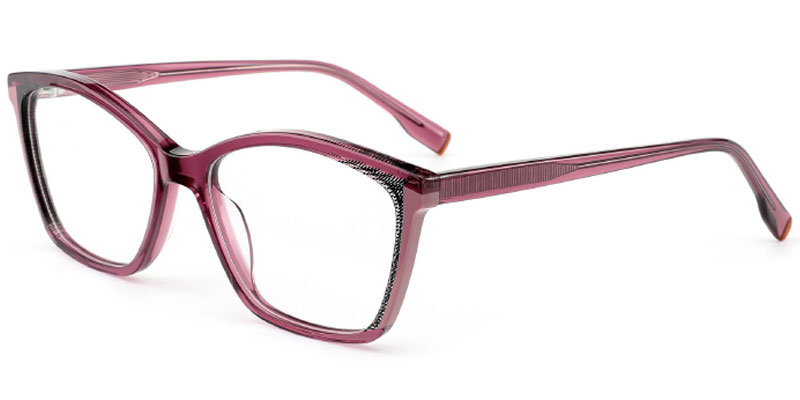 Florence Handcrafted Women's 55mm Laminated Acetate Optical Frame