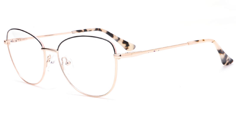 Framingham - Wholesale 54mm Cat-Eye Metal Eyewear Frame