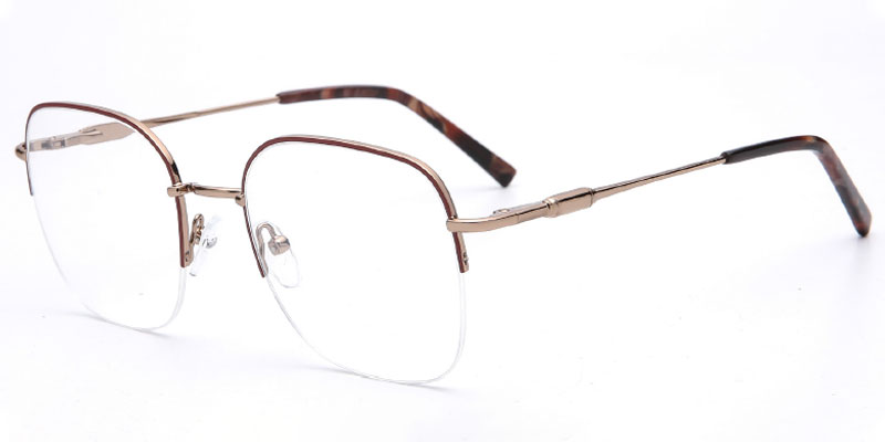 Houghton - 51mm Men's Square Metal Optical Frame