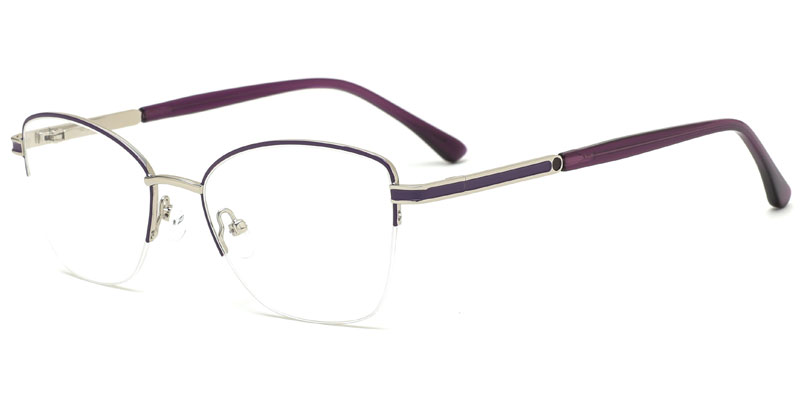 Women's Metal Optical Frame with Epoxy Effect