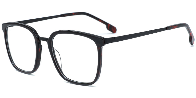 London Acetate & Metal Hybrid Eyeglasses Frame
