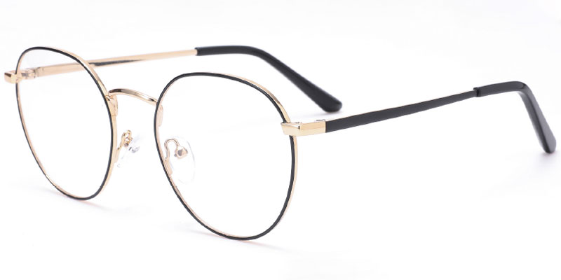 Midland - Women's Vintage Round Flexible Metal Eyeglasses Frame Wholesale