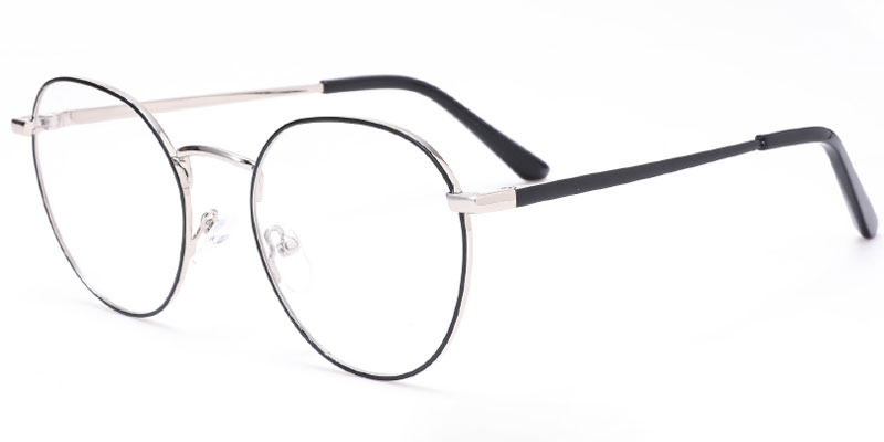 Midland - Women's Vintage Round Flexible Metal Eyeglasses Frame Wholesale