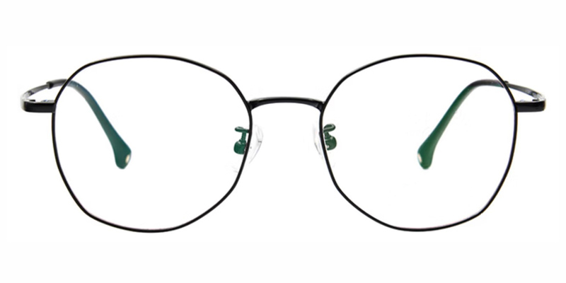 Mouse Squeak Titanium Alloy Geometric Teenager Eyeglasses,Super light and hypoallergenic