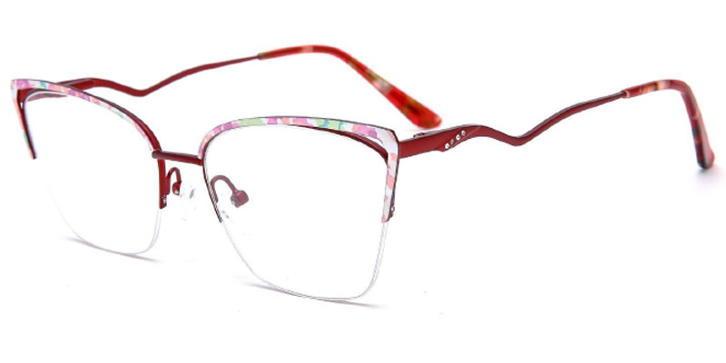 Neenah Women's 55mm Cat Eye Stainless Steel Optical Frame | Eyewear Factory Wholesale