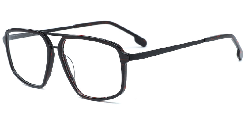 Paris Geometric Metal Eyeglasses Frame for Men