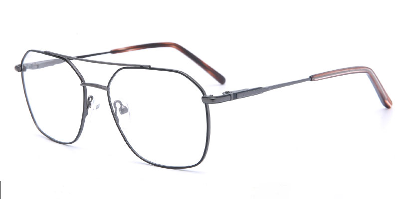 Perry | Bulk Order Men's Geometric Metal Eyewear Frame