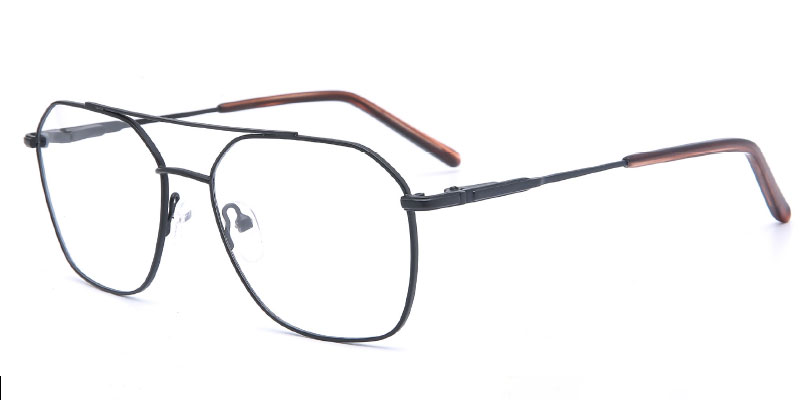 Perry | Bulk Order Men's Geometric Metal Eyewear Frame