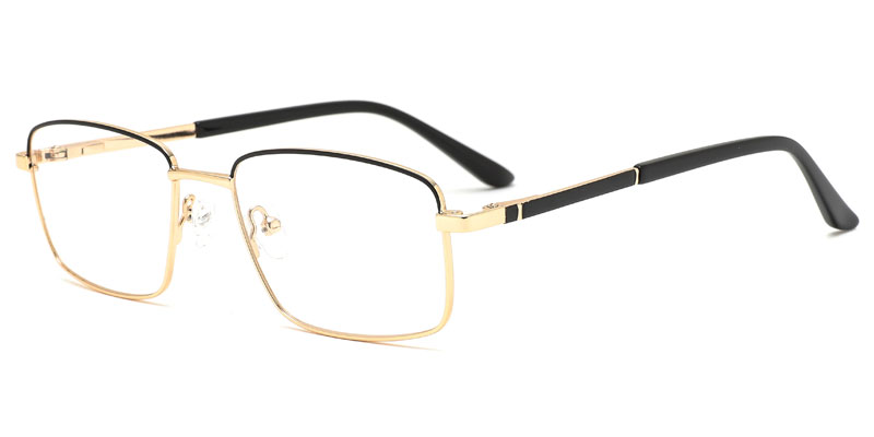 Portage Rectangle Men's Classic Metal Optical Frame