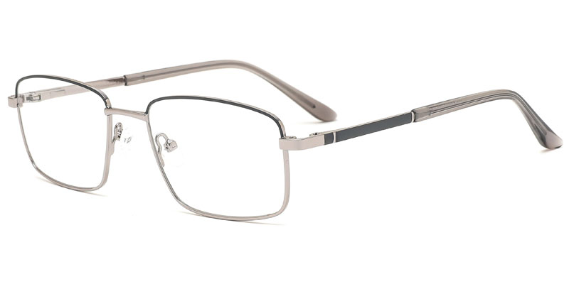 Portage Rectangle Men's Classic Metal Optical Frame