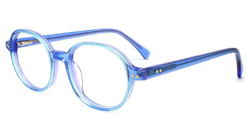 Reno Vintage Round Shape Acetate Eyeglasses Frame for Girl