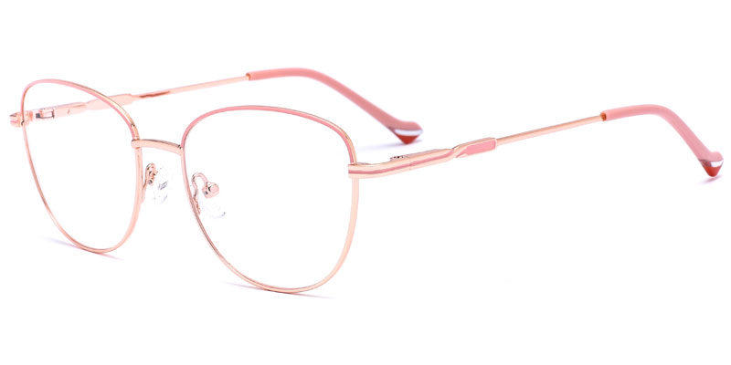 Roselle Round Shape Two Tone Metal Optical Frame for Women