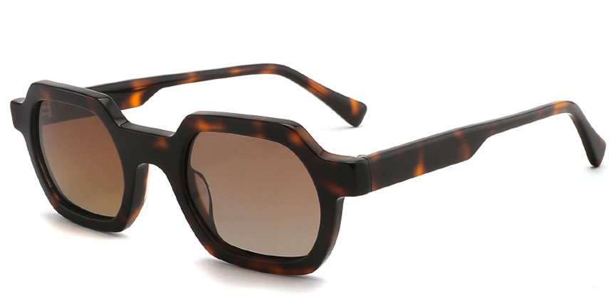 Salem Geometric Acetate Sunglasses, 49mm