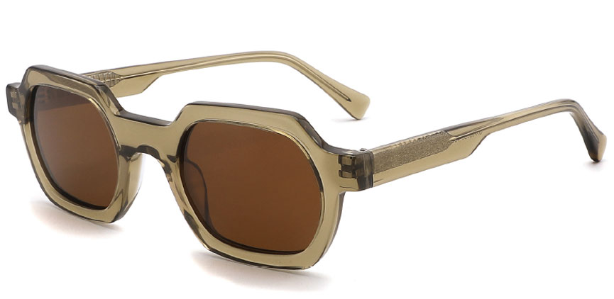 Salem Geometric Acetate Sunglasses, 49mm