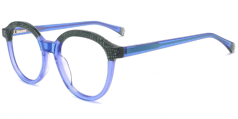 Sedalia Women's Laminated Acetate Pantos Eyeglasses Frame