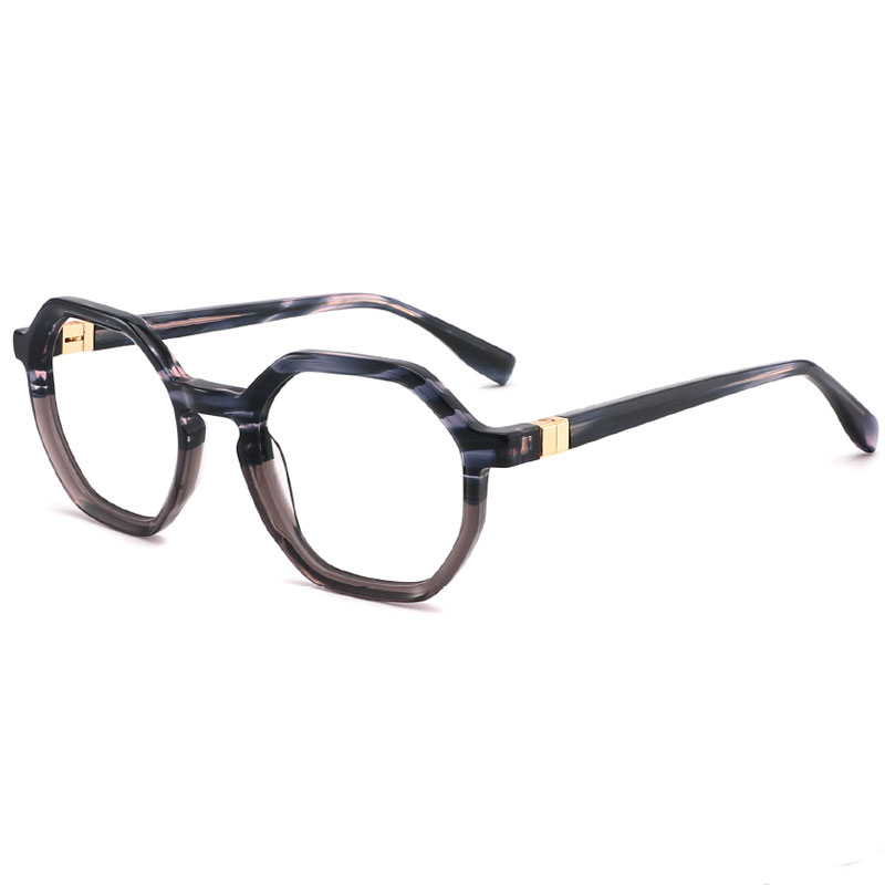 Shreveport Geometric Acetate Eyeglasses Frame, 50mm