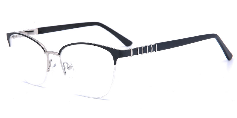 Springfield Semi Rim Metal Eyeglasses Frame Factory Direct Wholesale, 55mm