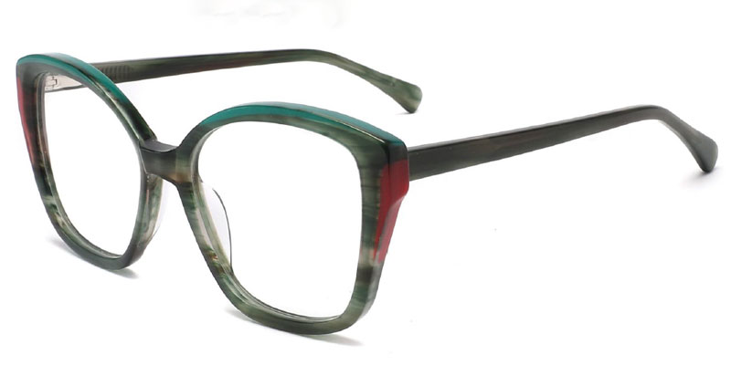 Women's Butterfly Laminated Acetate Eyeglasses Frame