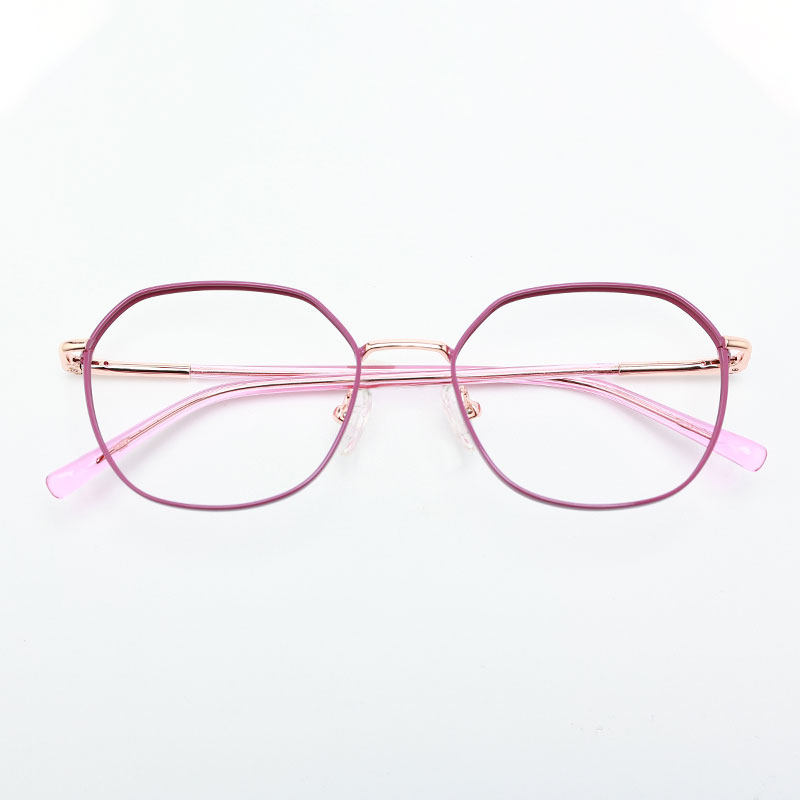 Abilene Geometric Stainless Steel Women's Eyeglasses Frame
