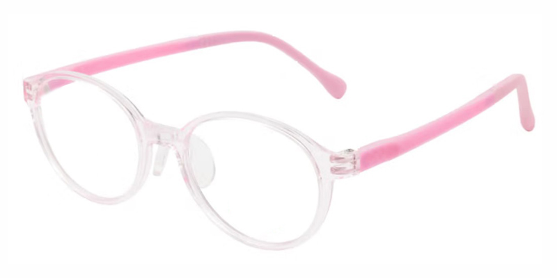 Pony tr90 oval Kid-friendly eyeglasses,Silicone nose pads,Safe and comfortable
