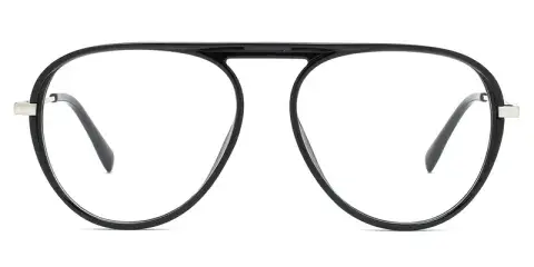 Begonia Males Aviator TR90 Metal Hybrid Eyeglasses, Colorful Paint Dot