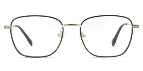 Cattail Mens Square Metal Eyeglasses, Frame Side Square Texture, Exquisite Details variations