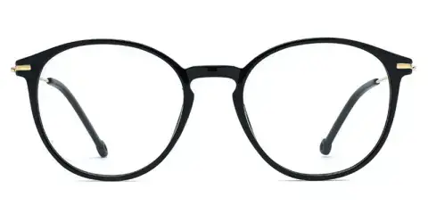 Chrysanthemum Women TR90 Metal Round Optical Frame,Laser Engraving, Premium Texture