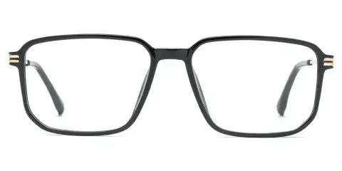 Cogongrass Gents Rectangle TR90 Metal Hybrid Optical Frame, Laser Engraving, Micro Dot Paint Filling