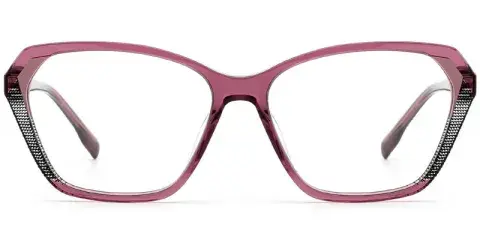 Elizabeth - Women's Oversized Vinyl 56mm Lamination Optical Frame Factory Direct Supply