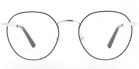 Midland - Women's Vintage Round Flexible Metal Eyeglasses Frame Wholesale