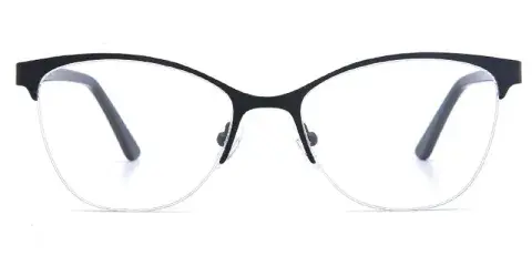 Mississippi Factory Direct Supply Womens Semi Rim Metal Eyeglasses Frame, 52mm